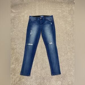 grunge street Democracy Ab Solution distress high rise skinny jean womens sz 14